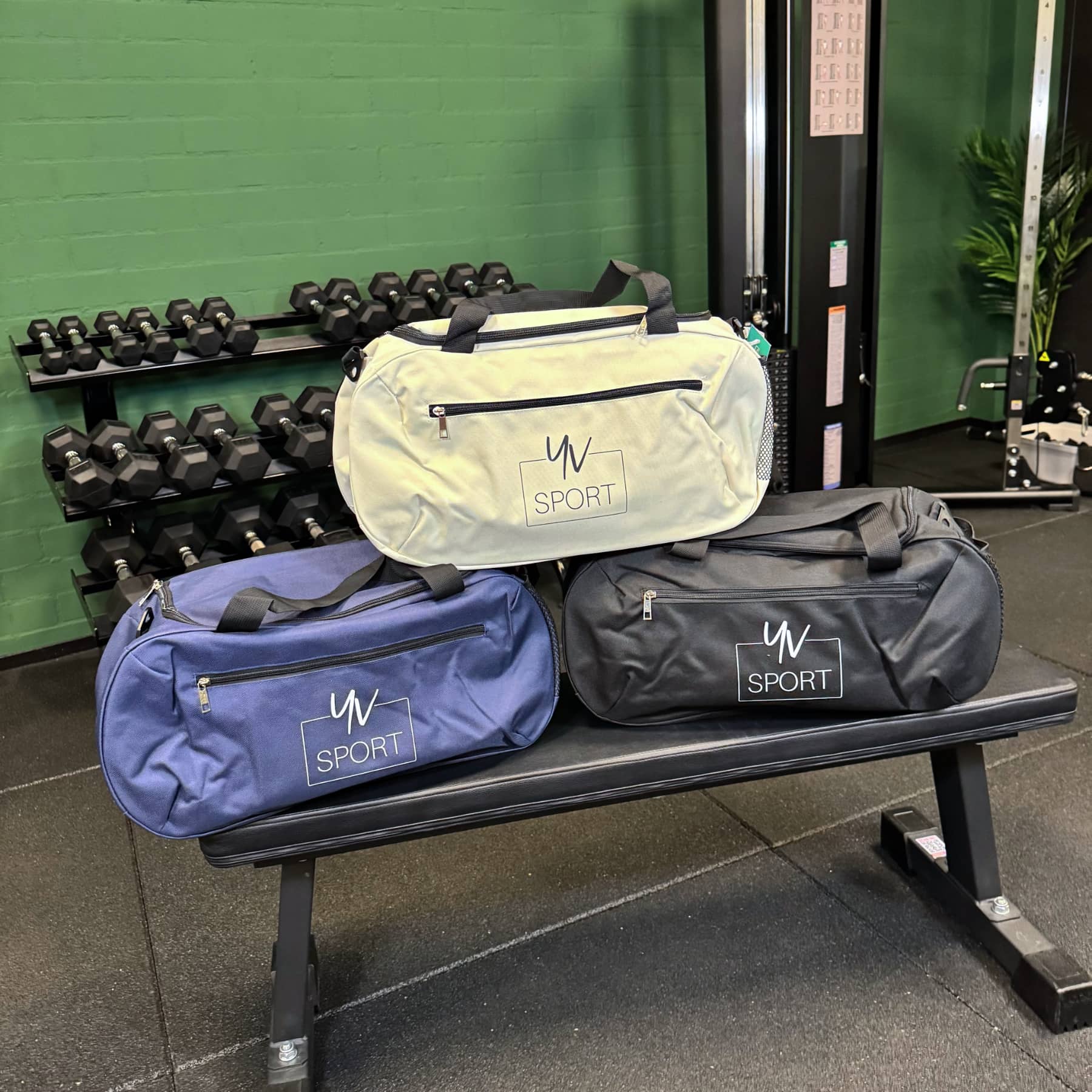 Product – sporttas – wit – lifestyle 4 Sporttas - Afbeelding 3