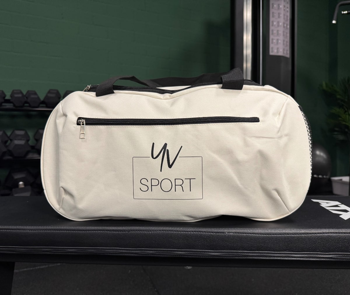 Product – sporttas – wit – lifestyle Sporttas - Afbeelding 6