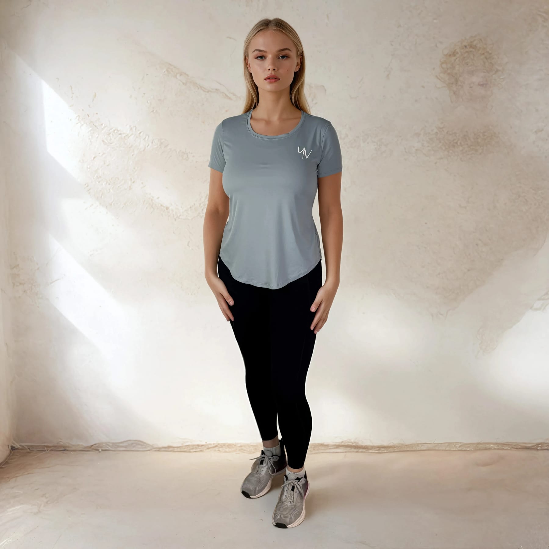 Model - Lissabon en Milaan - Blauwgroen - voor Sportshirt Lissabon - Afbeelding 11