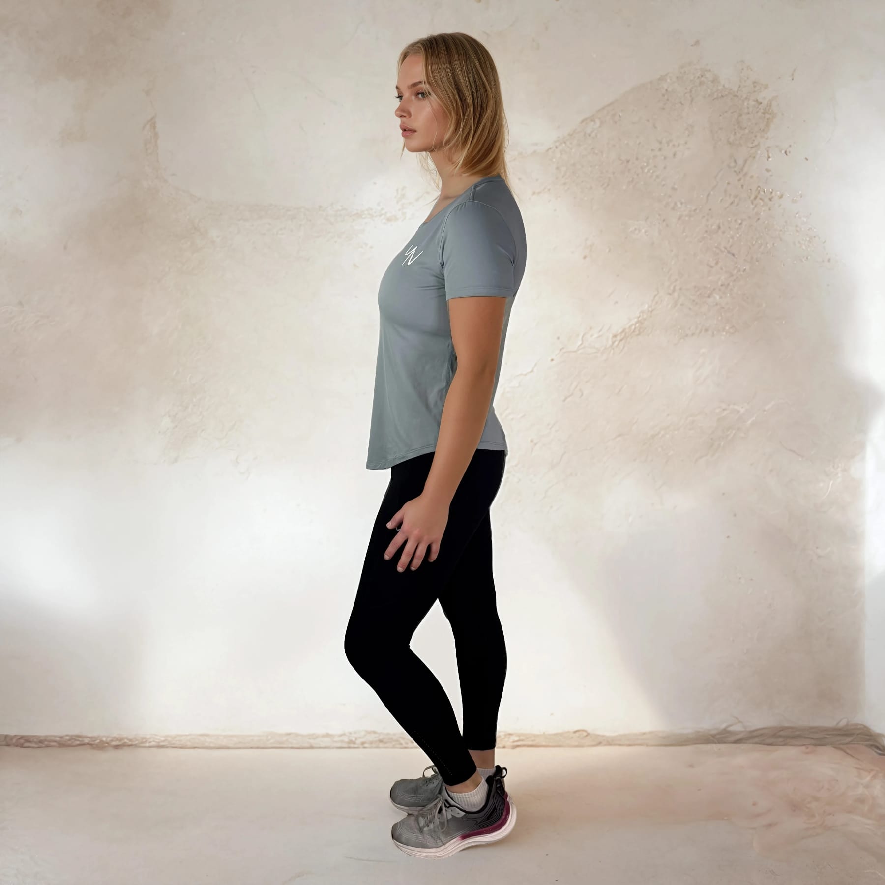 Model - Lissabon en Milaan - Blauwgroen - zij Sportshirt Lissabon - Afbeelding 12