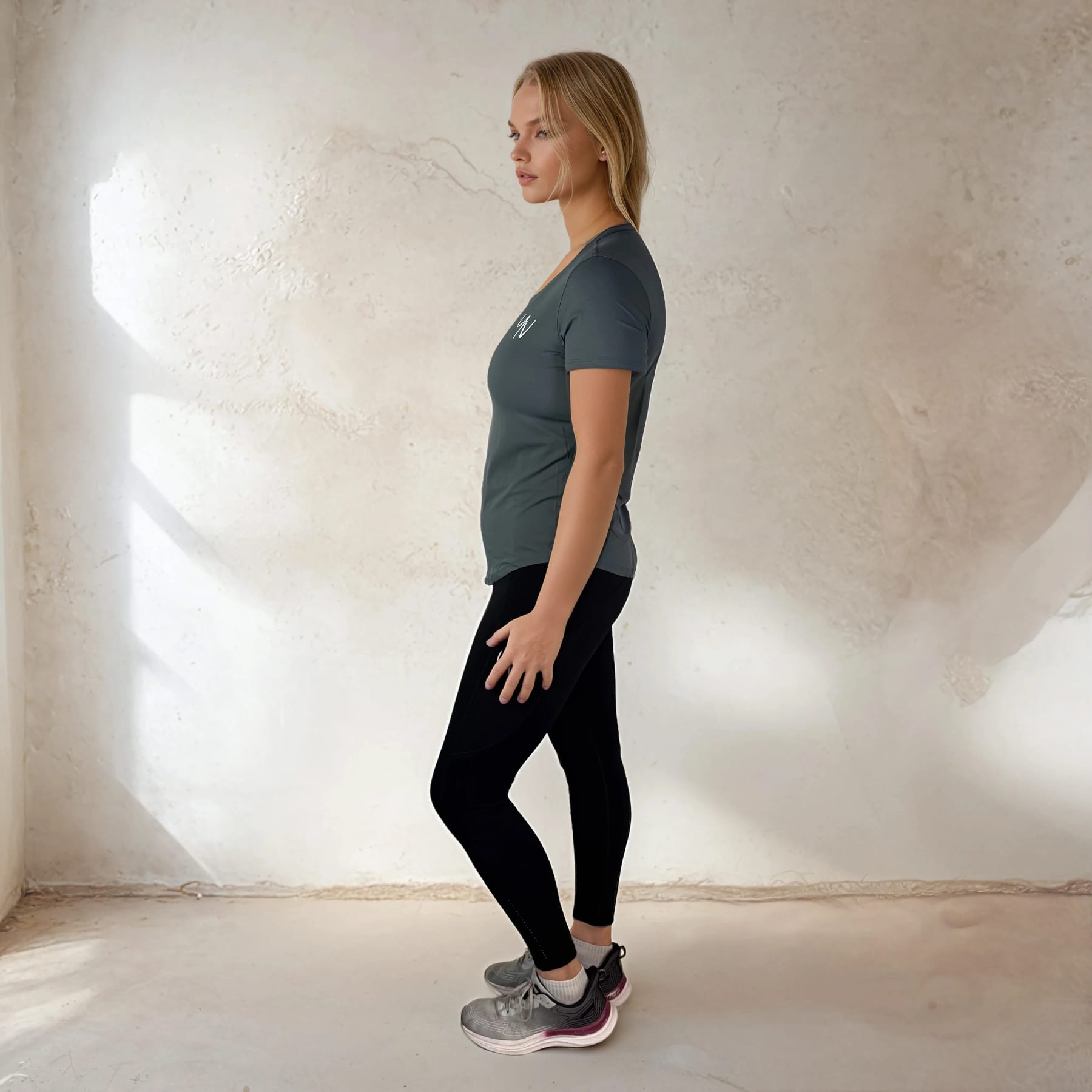 Model - Lissabon en Milaan - Groen - zij Sportshirt Lissabon - Afbeelding 3