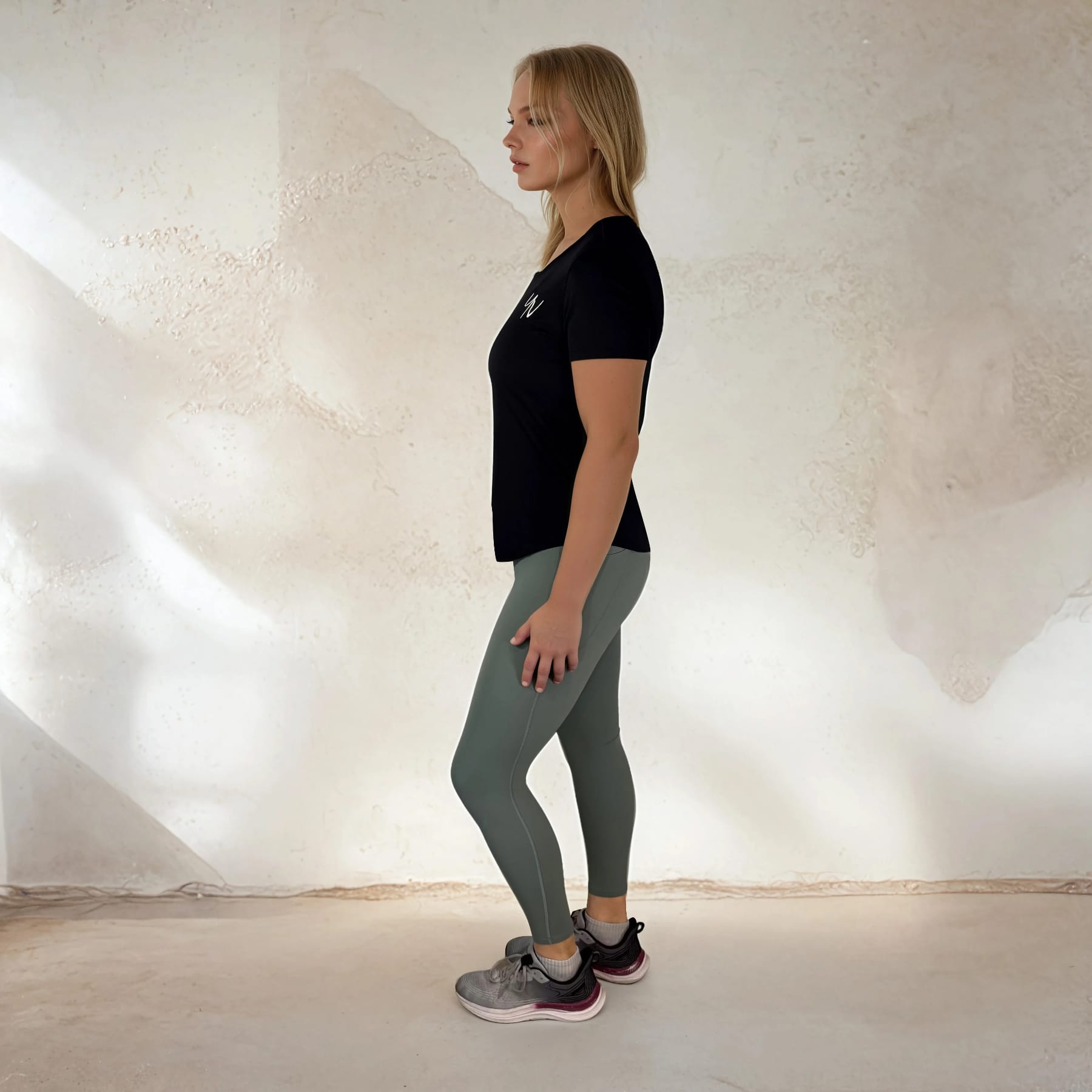 Model - Lissabon en Milaan - Zwart - zij Sportshirt Lissabon - Afbeelding 5