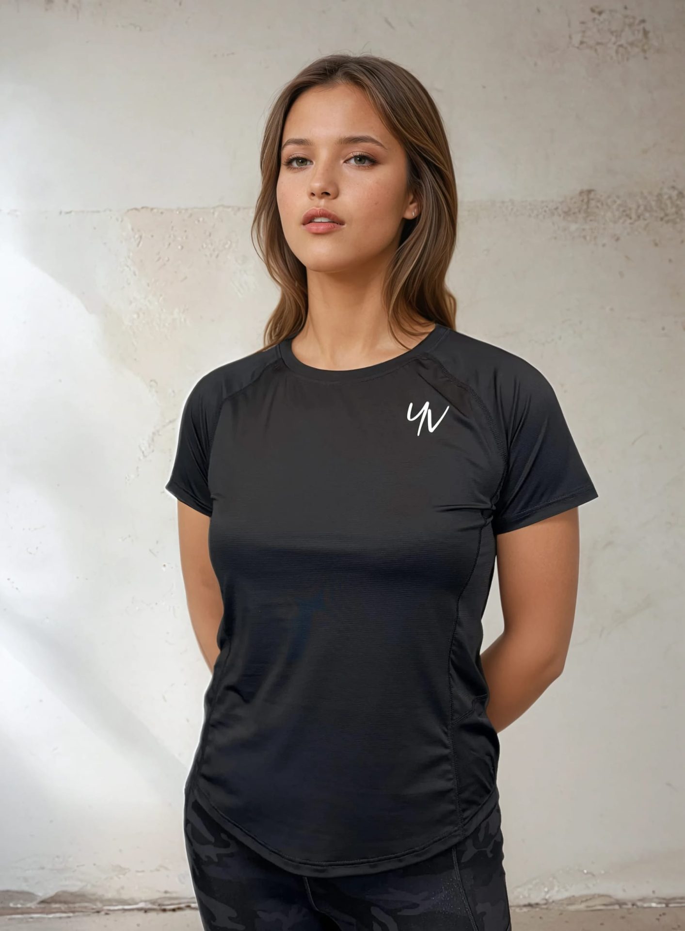 Model - Madrid - Zwart 1 Sportshirt Madrid - Afbeelding 4