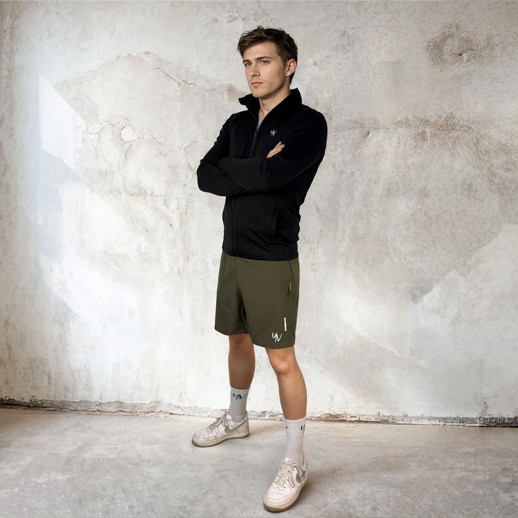 Model - Stockholm en Detroit - Groen 3 Korte sportbroek Stockholm - Afbeelding 4