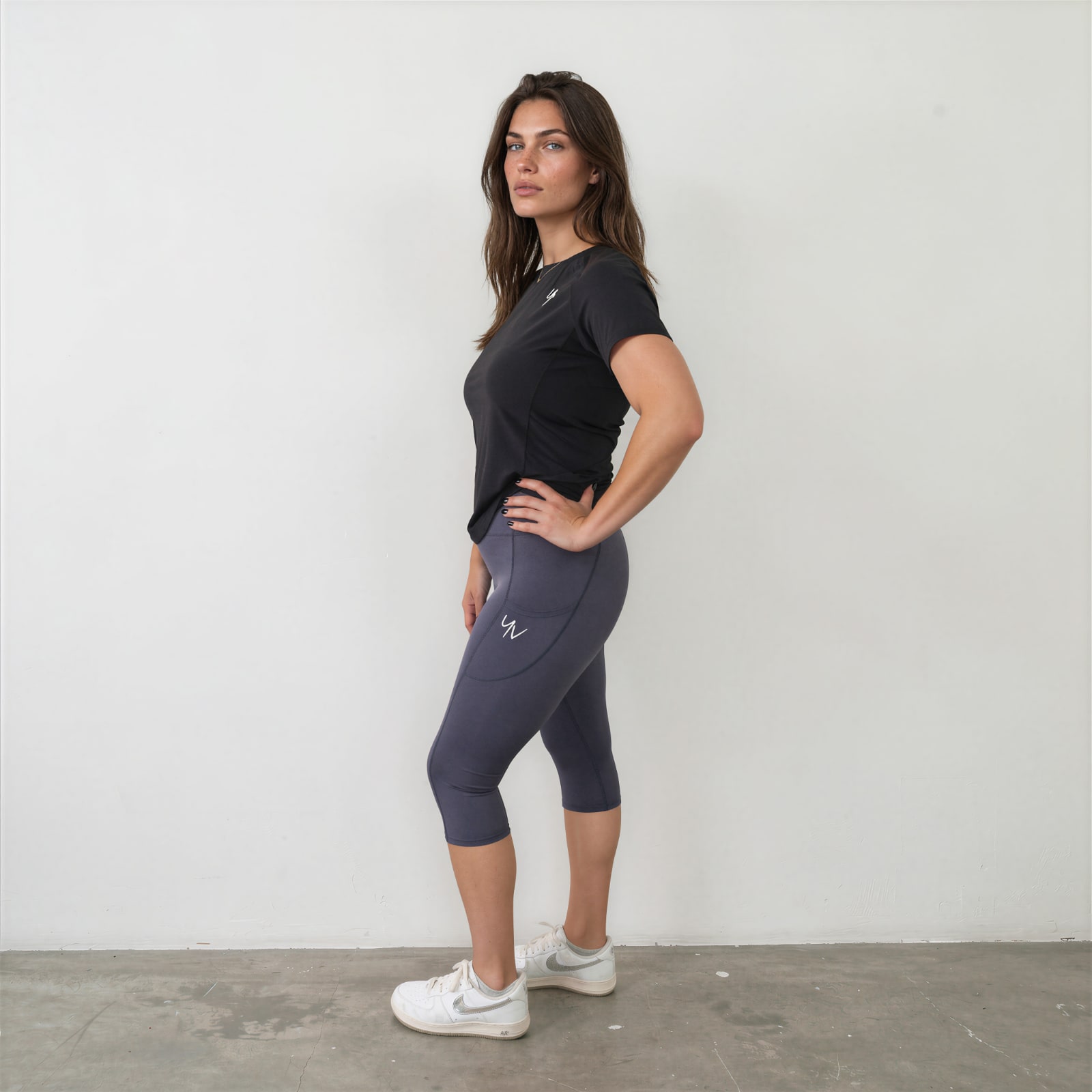 Model-Toronto-Blauw-zij Sportlegging Toronto - Afbeelding 3