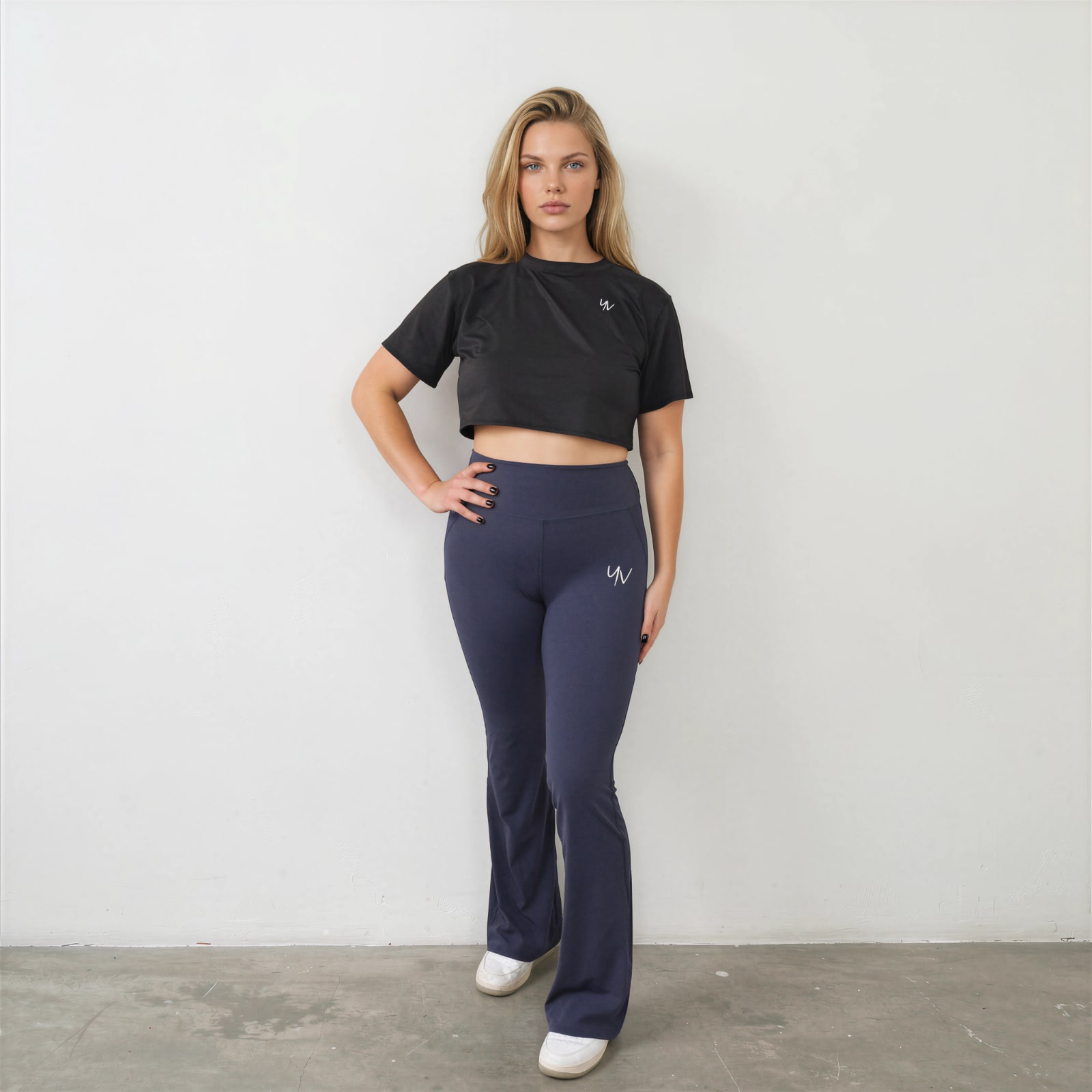 Model-Chicago-Blauw-style Chicago Flared Sportlegging - Afbeelding 9