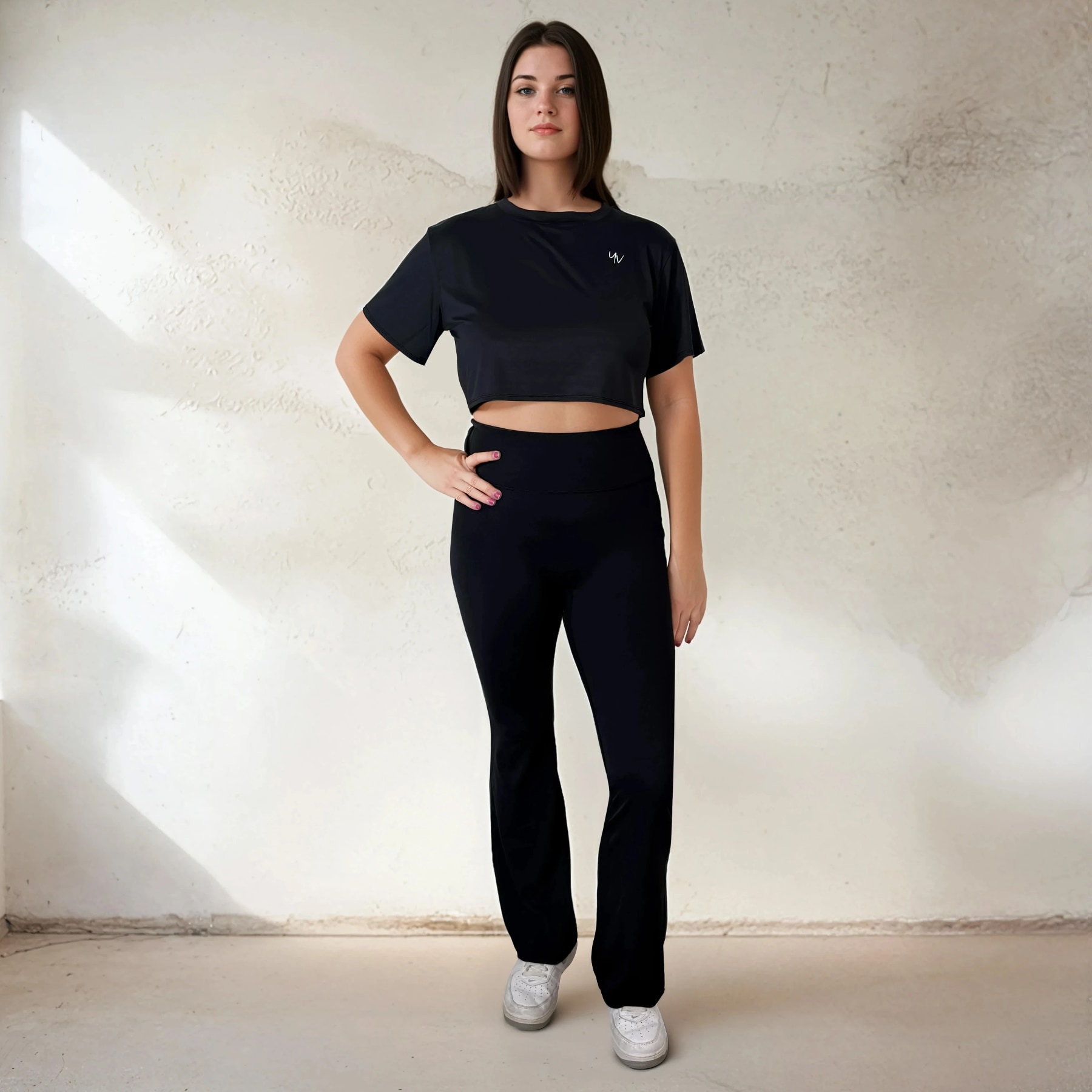 Model - Chicago en Athene - Zwart - Voor 3 Sportshirt Athene - Afbeelding 6