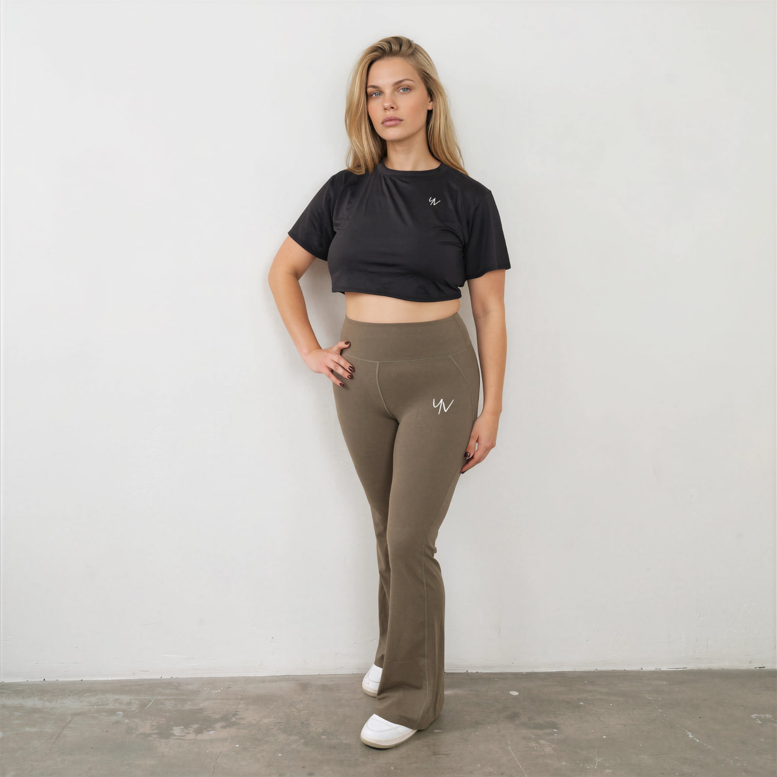 Model-Chicago-groen-style Chicago Flared Sportlegging - Afbeelding 8