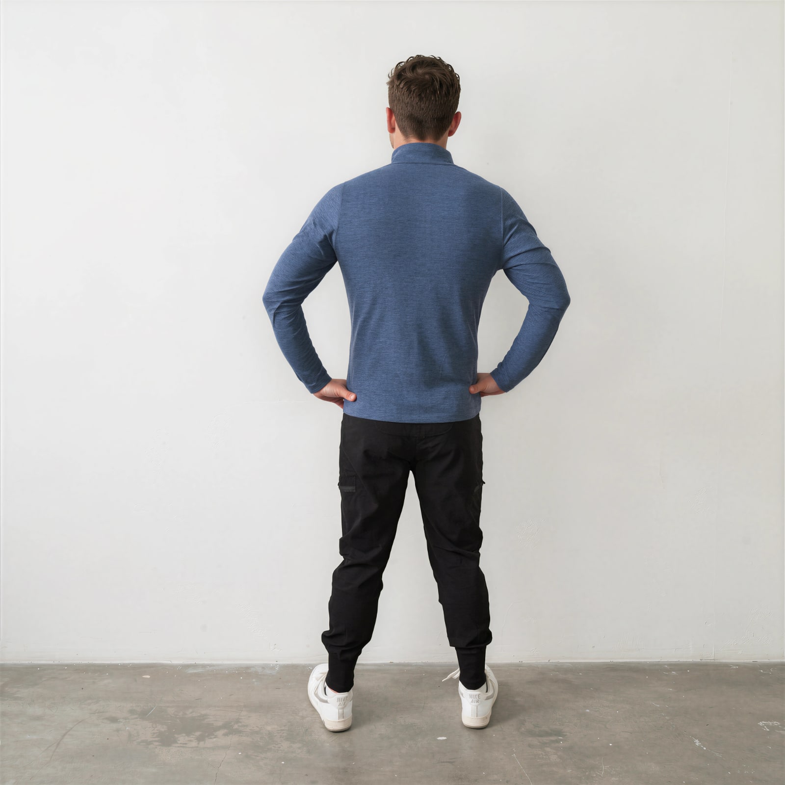 Model-Cuzco-blauw-back Longsleeve Cuzco - Afbeelding 3