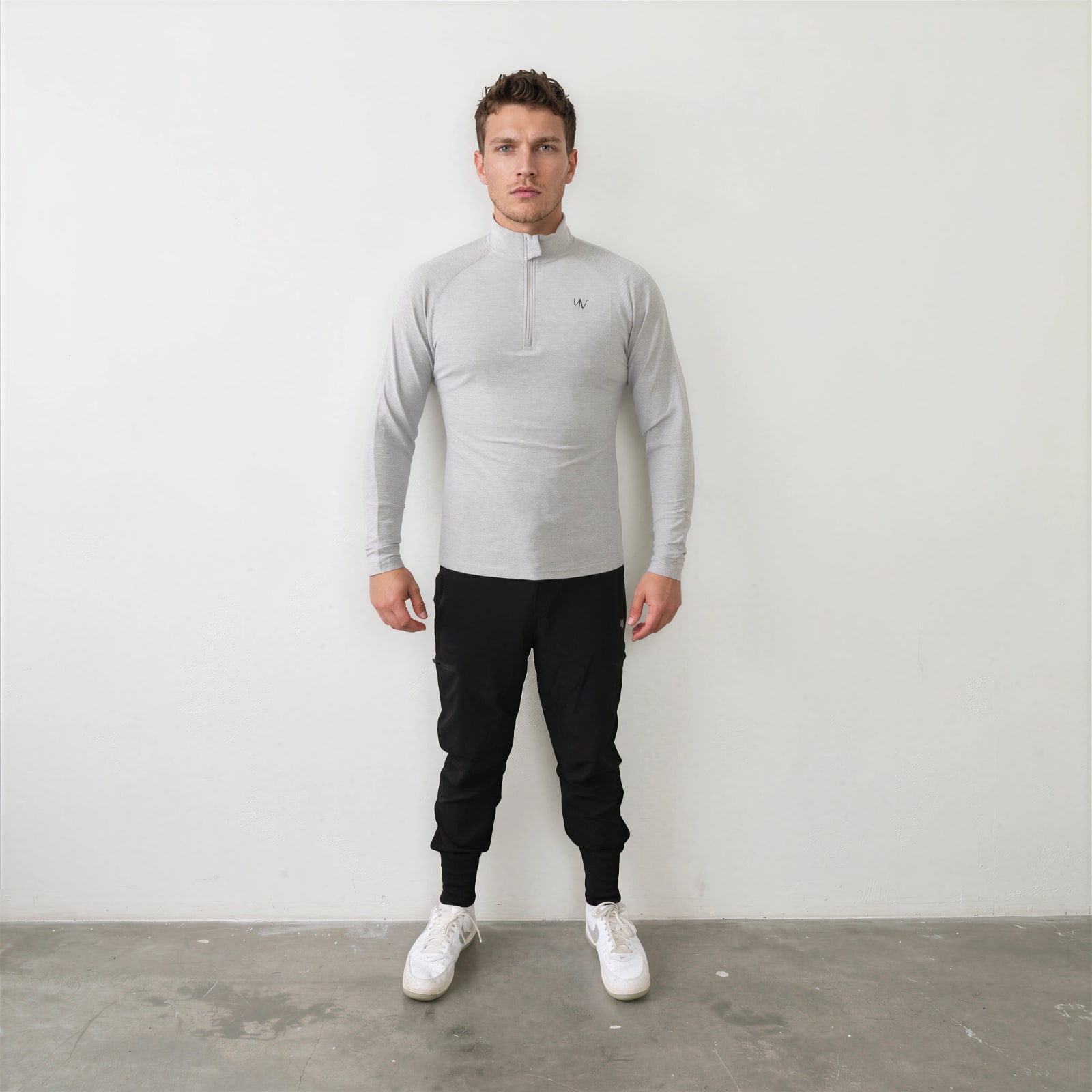 Model-Cuzco-lichtgrijs-front Longsleeve Cuzco - Afbeelding 8