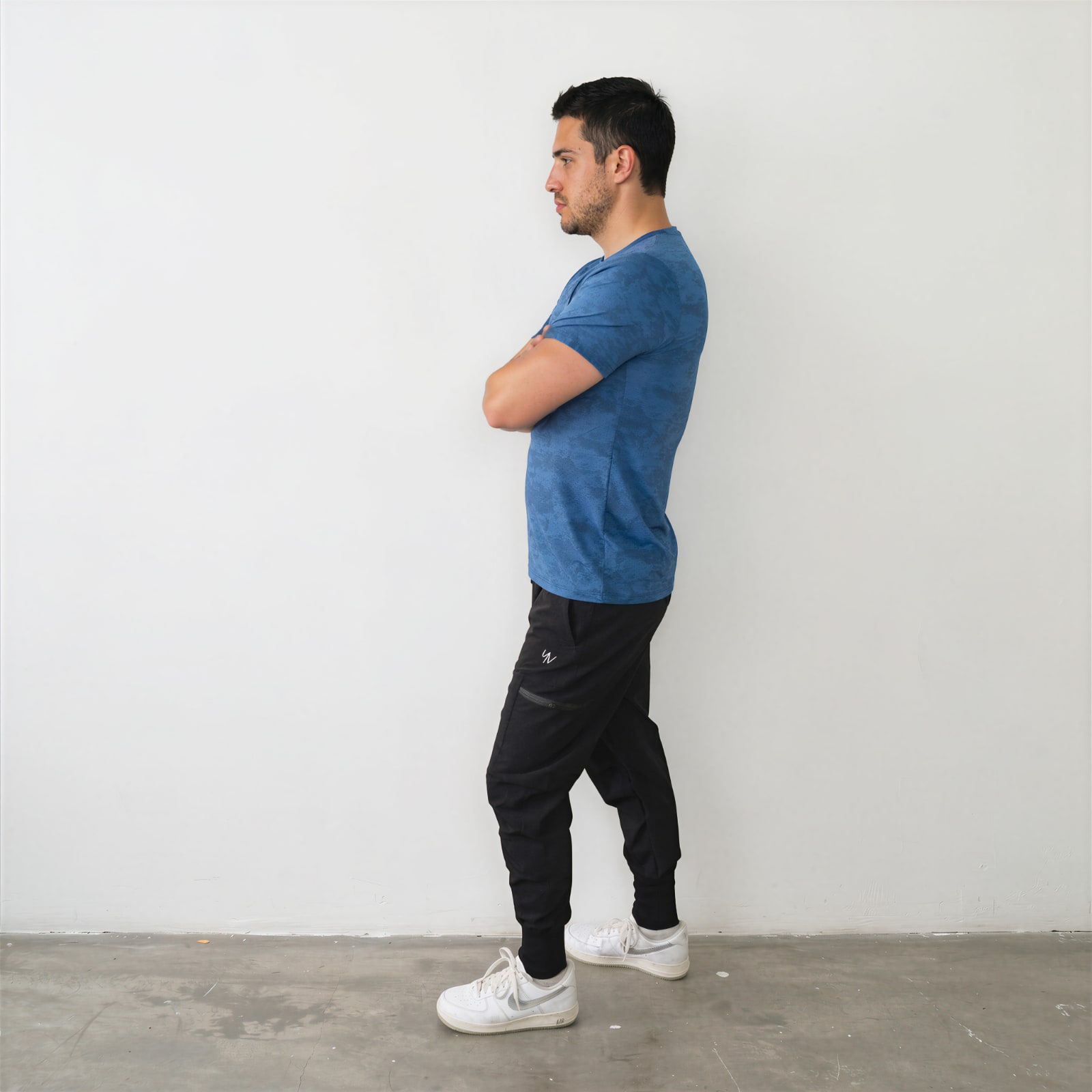 Model-Vancouver-Blauw-zij Sportshirt Vancouver - Afbeelding 4